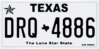 TX license plate DRQ4886