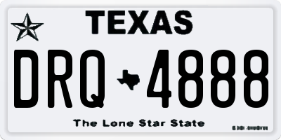 TX license plate DRQ4888