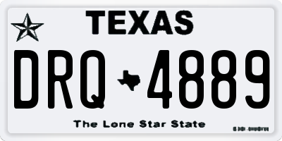 TX license plate DRQ4889