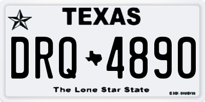 TX license plate DRQ4890