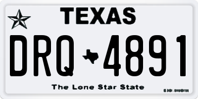 TX license plate DRQ4891