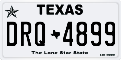 TX license plate DRQ4899