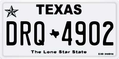 TX license plate DRQ4902