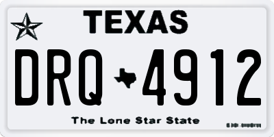 TX license plate DRQ4912