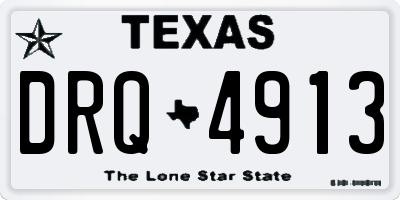 TX license plate DRQ4913