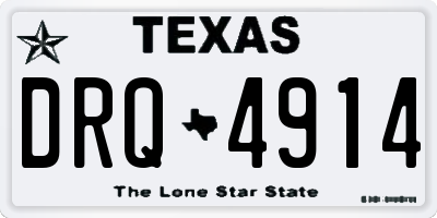 TX license plate DRQ4914