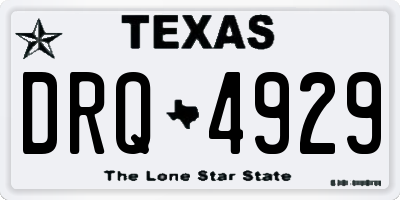 TX license plate DRQ4929