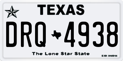 TX license plate DRQ4938