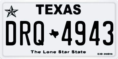 TX license plate DRQ4943