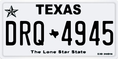 TX license plate DRQ4945
