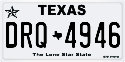 TX license plate DRQ4946