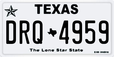 TX license plate DRQ4959