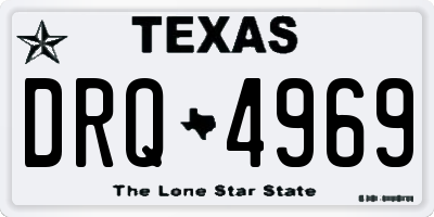 TX license plate DRQ4969