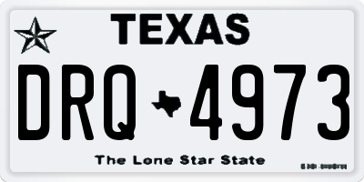 TX license plate DRQ4973