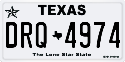 TX license plate DRQ4974