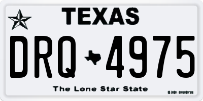 TX license plate DRQ4975