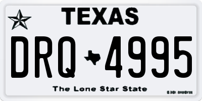 TX license plate DRQ4995