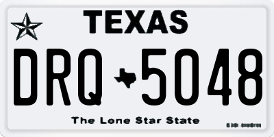TX license plate DRQ5048