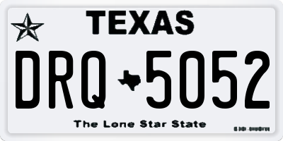 TX license plate DRQ5052