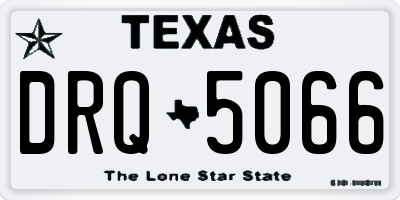 TX license plate DRQ5066