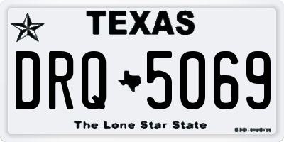 TX license plate DRQ5069