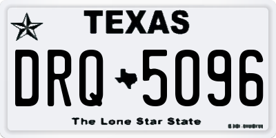 TX license plate DRQ5096