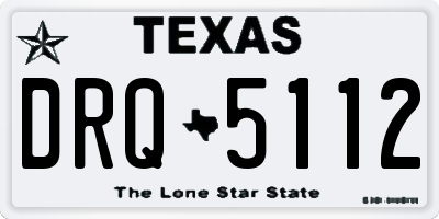 TX license plate DRQ5112