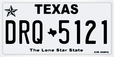 TX license plate DRQ5121