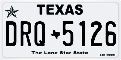 TX license plate DRQ5126