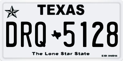TX license plate DRQ5128