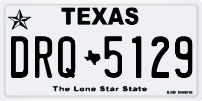 TX license plate DRQ5129