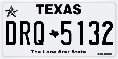 TX license plate DRQ5132