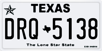 TX license plate DRQ5138