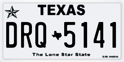 TX license plate DRQ5141