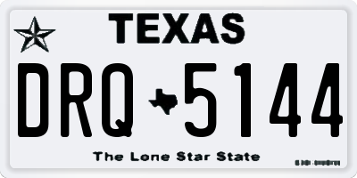 TX license plate DRQ5144