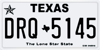 TX license plate DRQ5145