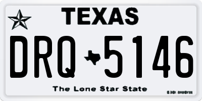 TX license plate DRQ5146