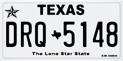 TX license plate DRQ5148