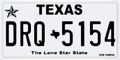 TX license plate DRQ5154