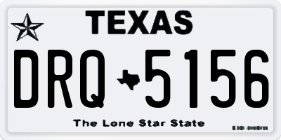 TX license plate DRQ5156