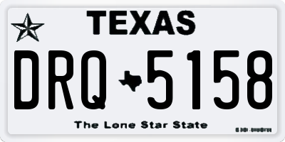 TX license plate DRQ5158