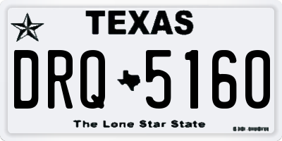 TX license plate DRQ5160