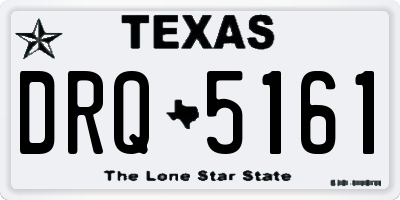 TX license plate DRQ5161