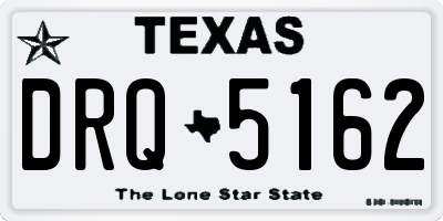 TX license plate DRQ5162