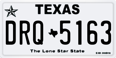 TX license plate DRQ5163