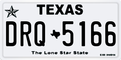 TX license plate DRQ5166