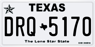 TX license plate DRQ5170