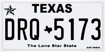 TX license plate DRQ5173