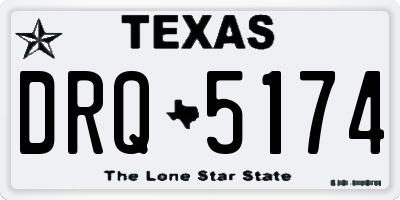 TX license plate DRQ5174