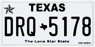 TX license plate DRQ5178